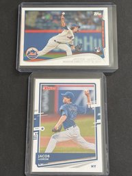 Jacob DeGrom Baseball Card Lot Of 2