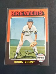 1975 Topps Baseball Card Robin Yount