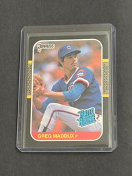 1987 Fleer Baseball Card Greg Maddux