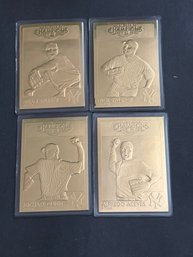 2009 New York Yankees Gold Baseball Card Lot Of 5