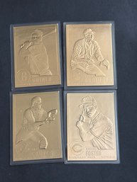 1996 Danbury Mint Gold Baseball Card Lot Of 4