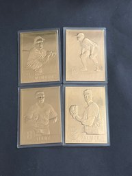 1996 Danbury Mint Gold Baseball Card Lot Of 4