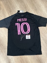Lionel Messi Autographed Jersey With COA