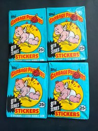 1986 Topps Garbage Pail Kids Original 8th Series BBCE Sealed Wax Packs Lot Of 4