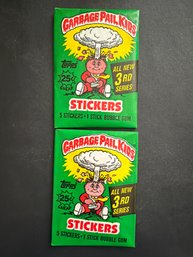 1986 Topps Garbage Pail Kids Original 3rd Series BBCE Sealed Wax Packs Lot Of 4