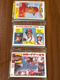 1984 Topps Baseball Rack Pack With Pete Rose On Top!