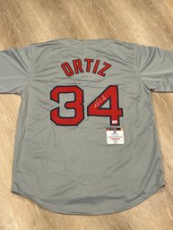 David Ortiz Big Papi Autographed Jersey With COA
