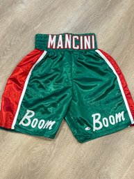 Ray Boom Boom Mancini Autographed Boxing Trunks With JSA COA!
