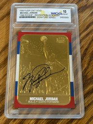 1998 Fleer Michael Jordan 23KT Gold Card WCG 10
