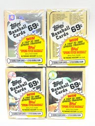 1987 MLB Topps Baseball Cello Packs - Lot Of 4