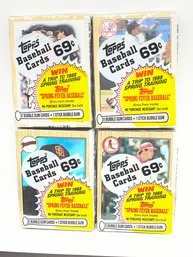1987 MLB Topps Baseball Cello Packs - Lot Of 4