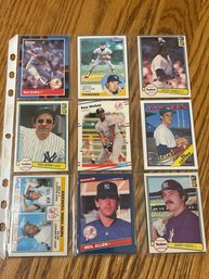 Lot Of (18) 1980s New York Yankees Baseball Cards