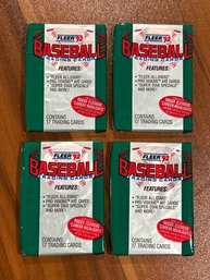 1992 Fleer Baseball Lot Of (4) Wax Packs