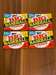 1989 Topps BIG Baseball Cards Series 2 Unopened Packs Lot Of (4)