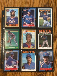 Lot Of (18) Assorted 1980s NY Mets Baseball Cards