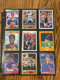 Lot Of (18) Assorted 1980s NY Mets Baseball Cards