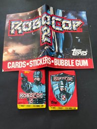 RoboCop 2 Wax Pack Lot Of 2 Plus Poster