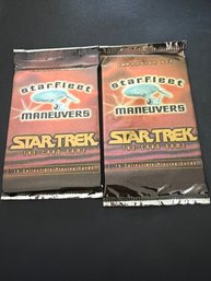 Star Trek Star Fleet Maneuvers Wax Pack Lot Of 2