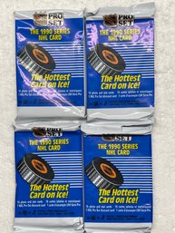 1990 NHL Pro Set Lot Of  - 4 Unopened Packs