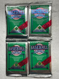 1990 Upper Deck Baseball Cards Wax Packs Find The Reggie Lot Of 4