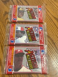 1983 Donruss Action All Stars Lot Of (3) Unopened Packs.