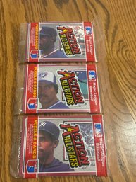 1983 Donruss Action All Stars Lot Of (3) Unopened Packs.