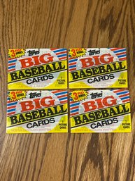 1988 Topps BIG Baseball Cards Series 3 Unopened Packs Lot Of (4)