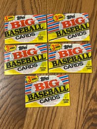 1988 Topps BIG Baseball Cards Series 3 Unopened Packs Lot Of (5)