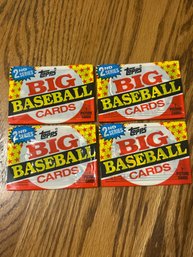1989 Topps BIG Baseball Cards Series 2 Unopened Packs Lot Of (4)