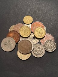 Foreign Coin Lot Of 18