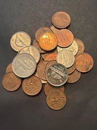 Foreign Coin Lot Of 30