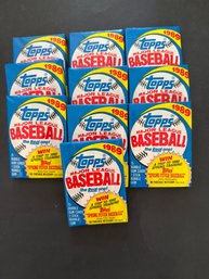 1989 Topps Wax Packs Lot Of 10