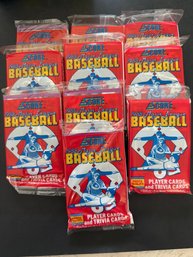 1988 Score Baseball Card Pack Lot Of 10