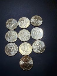George Washington President Dollar Coin Lot Of 10