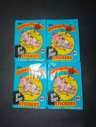 1987 Topps Garbage Pail Kids Original 8th Series BBCE Sealed Wax Packs Lot Of 4