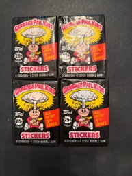1986 Topps Garbage Pail Kids Original 5th Series Sealed Wax Packs Lot Of 4