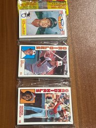 1984 Topps Baseball Rack Pack With Cal Ripken On Top!