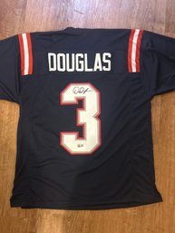 Demario Douglas  Autographed Jersey With COA