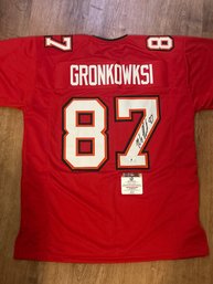 Rob Gronkowski Autographed Jersey With COA
