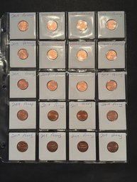 2019 Lincoln Penny Lot Of 16