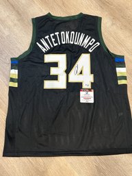 Giannis Antetokounmpo Autographed Jersey With COA