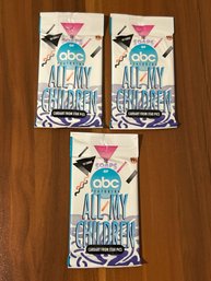 All My Children Trading Cards Lot Of (3) Packs 1991 Trading Card Packs