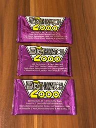 Deathwatch 2000 Trading Cards Lot Of (3) Packs 1993Trading Card Packs