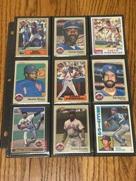 Lot Of (18) Assorted 1980s NY Mets Baseball Cards