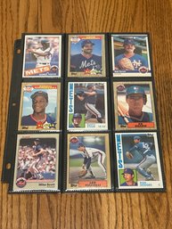 Lot Of (18) Assorted 1980s NY Mets Baseball Cards