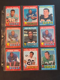 1971 Topps Football Card Lot Of 9