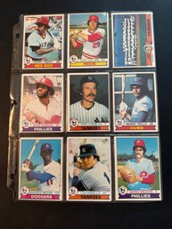 1979 Topps Baseball Lot Of 18