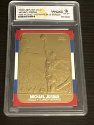1998 Fleer Michael Jordan 23KT Gold Card WCG 10