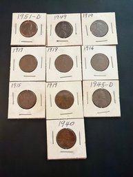 Wheat Penny Lot Of 10