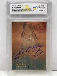 1996-97 Skybox EX-2000 23KT Gold Kobe Bryant Purple Signature Rookie WCG 10